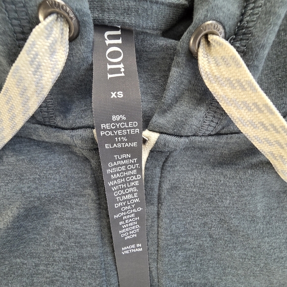 #533 Vuori Blue Full-Zip Hoodie - Picture 3 of 6